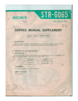 Sony STR-6065 - Service Manual-Supplement 